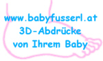 www.babyfusserl.at 3D-Abdrücke von ihrem Baby